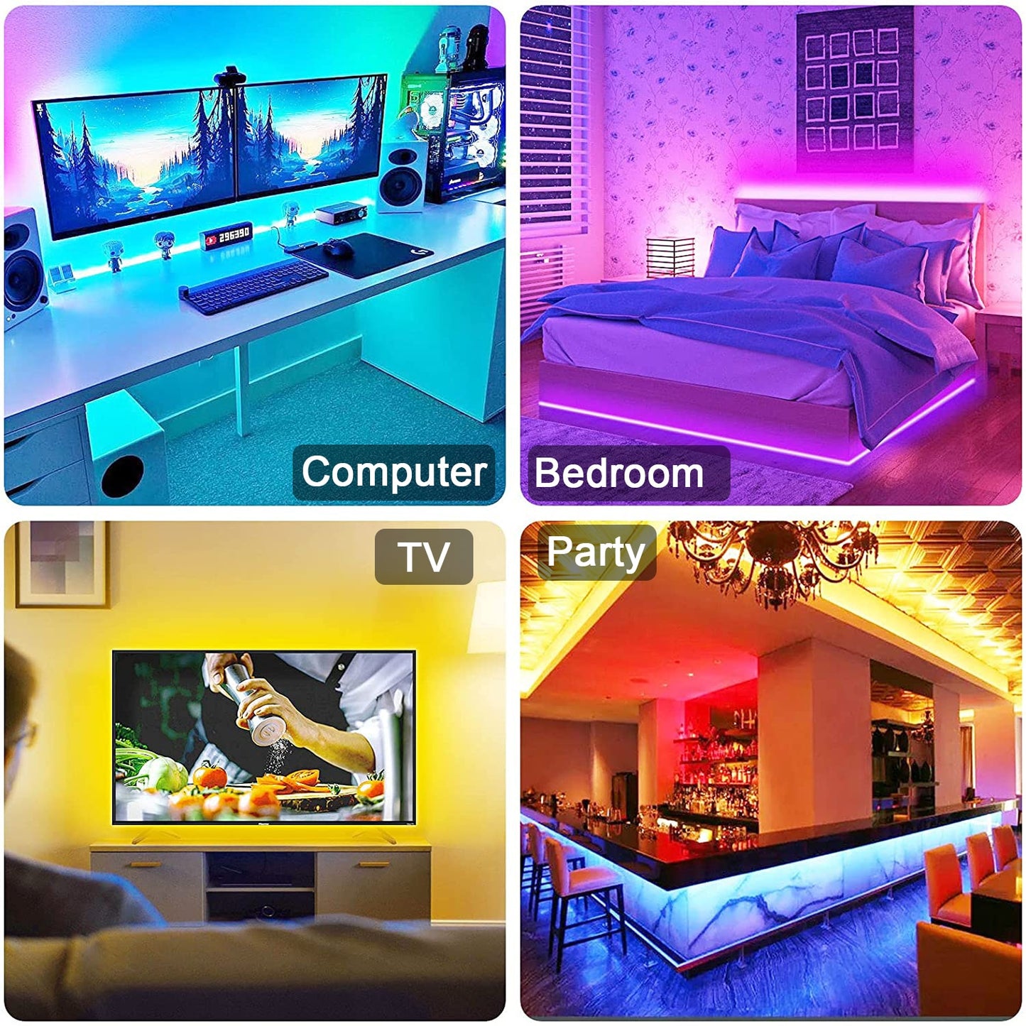 RGB Led Strip Light Bluetooth App Control