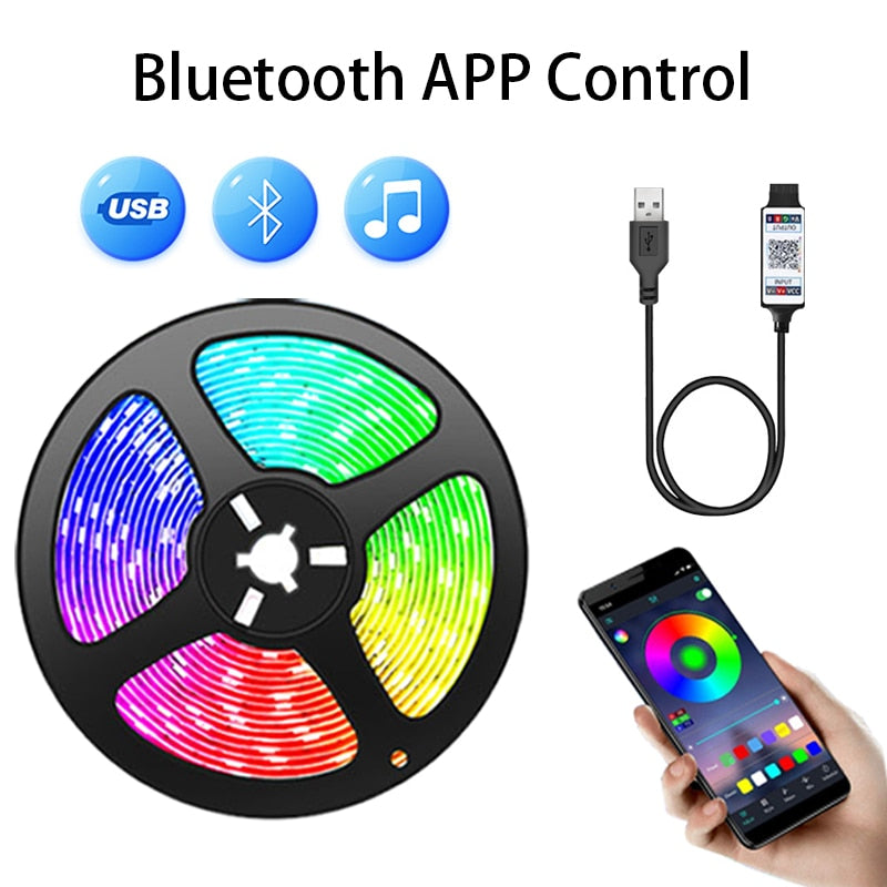 RGB Led Strip Light Bluetooth App Control