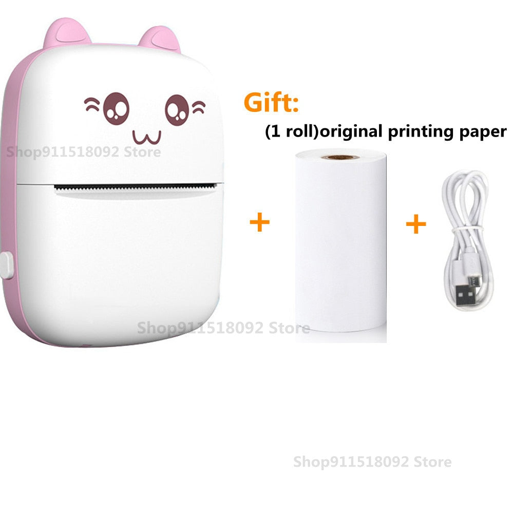Mini Label Printer Inkless Thermal Portable Printer