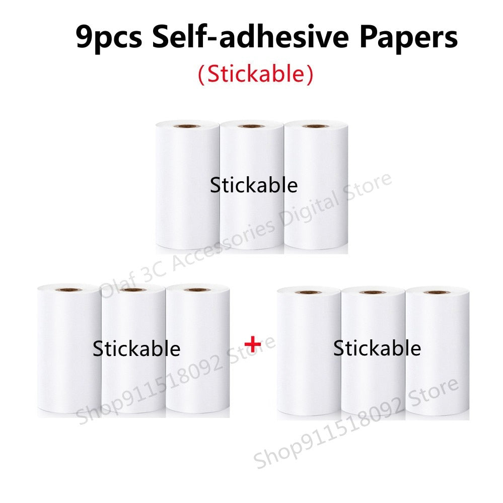 Mini Label Printer Inkless Thermal Portable Printer