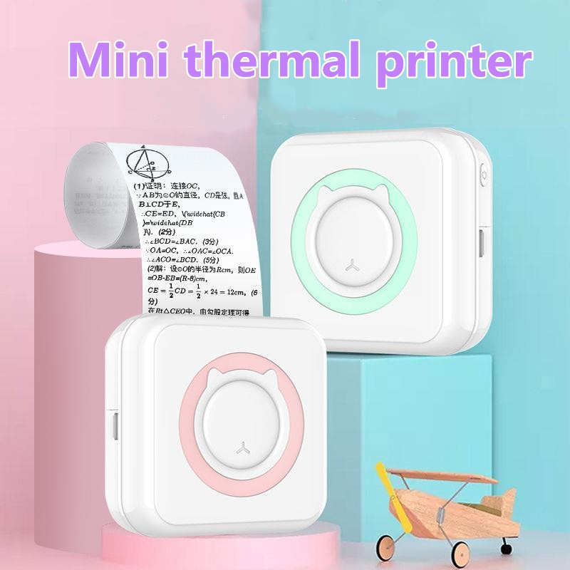 Mini Label Printer Inkless Thermal Portable Printer