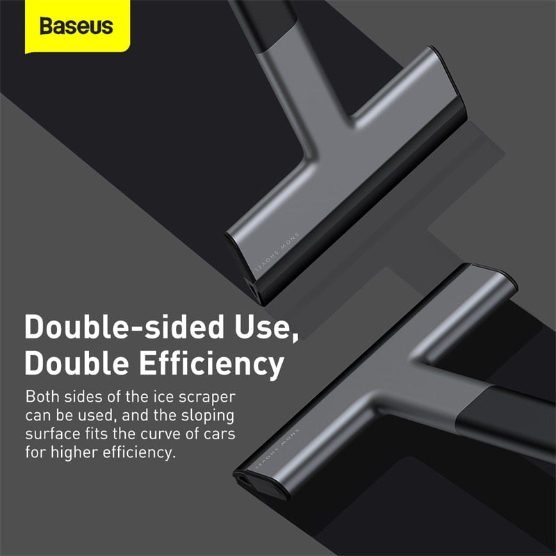 Baseus Car Ice Scraper Windshield Ice Breaker Quick Clean Glass Brush Snow Remover TPU Tool Auto Window Winter Snow Brush Shovel