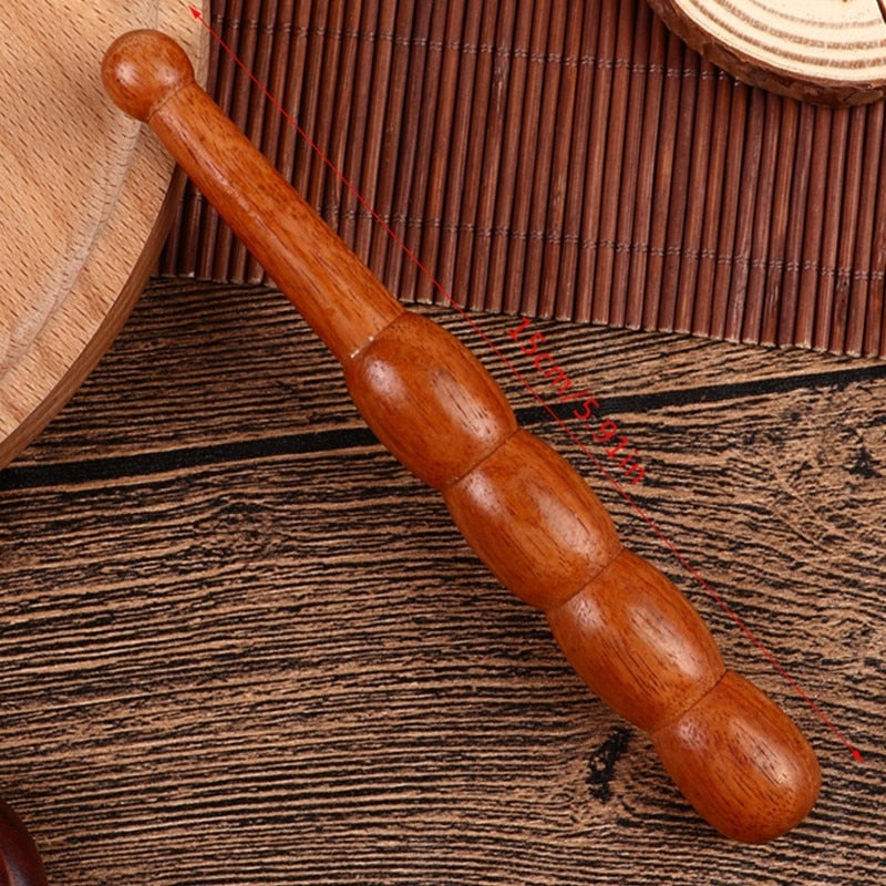 Long Wooden Spa Muscle Roller Stick