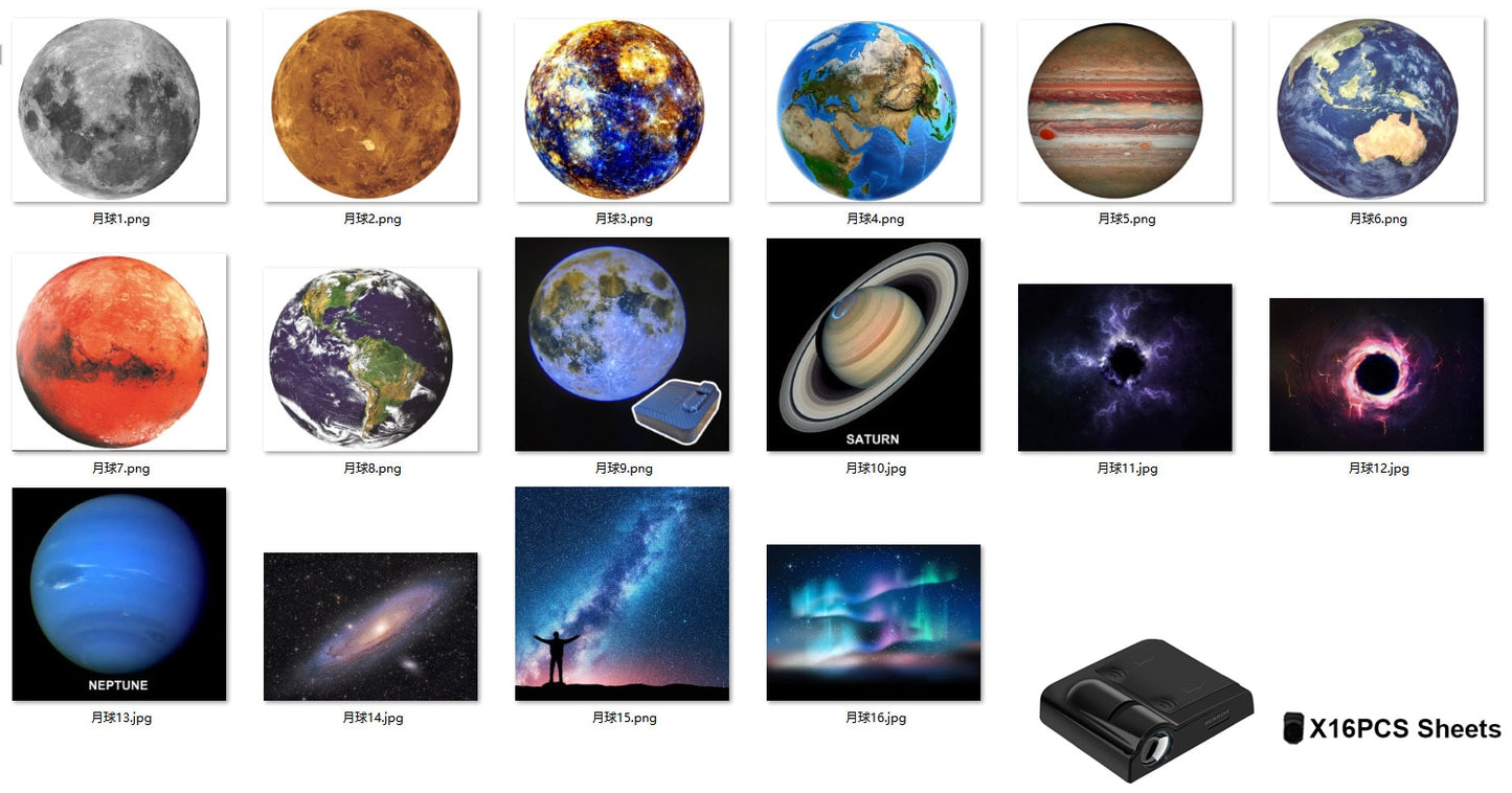 Aurora Moon Galaxy Projector