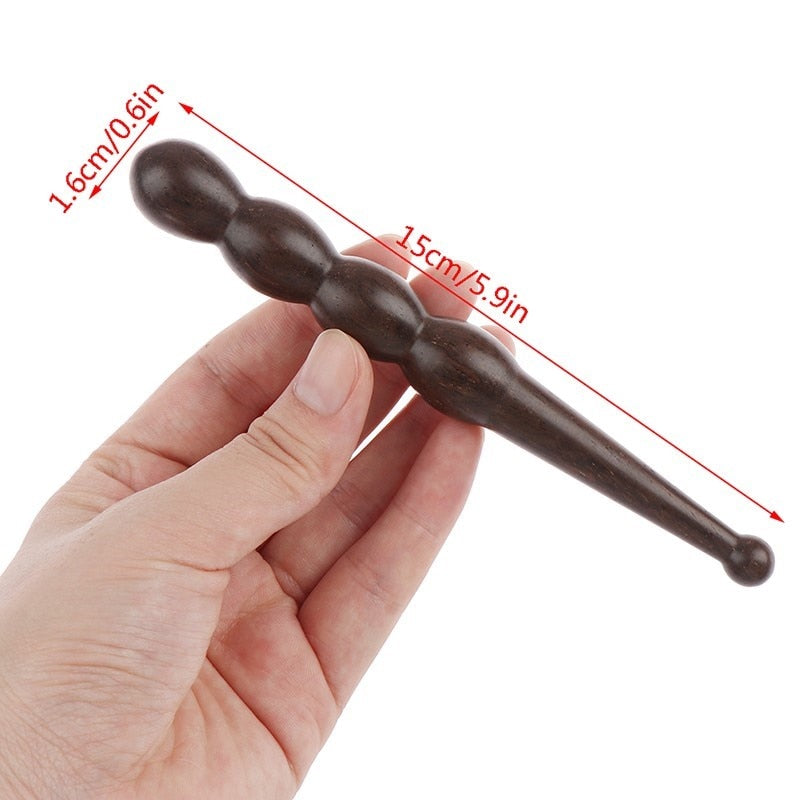 Long Wooden Spa Muscle Roller Stick
