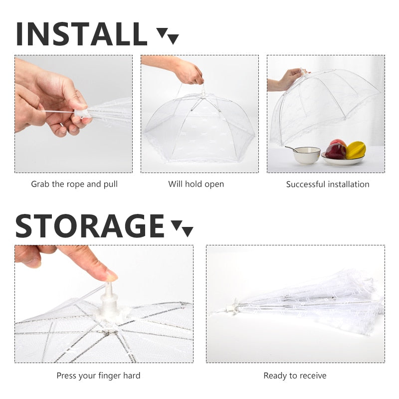 Portable Umbrella Style Food Protectant Cover