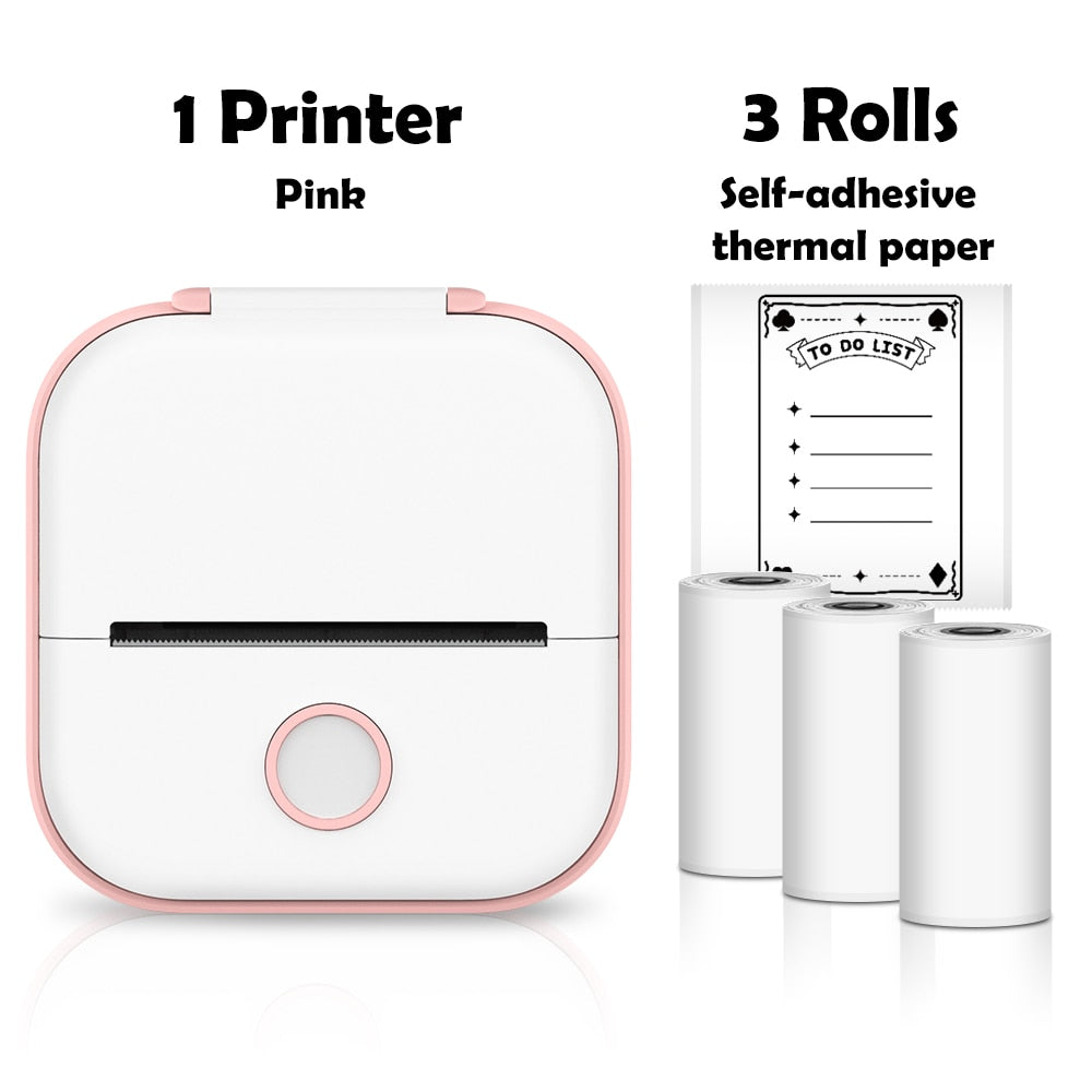 Mini Printer Portable Inkless Thermal Printer