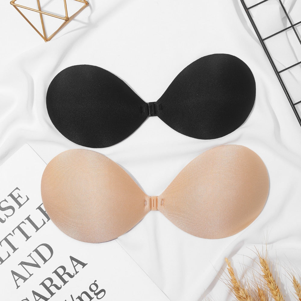 Women's Invisible Seamless Push Up Bra Self-Adhesive