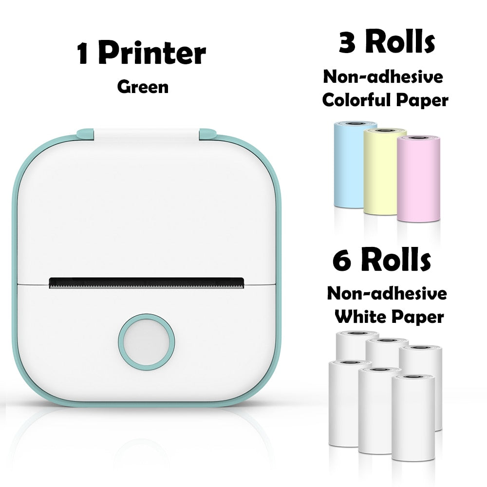 Mini Printer Portable Inkless Thermal Printer