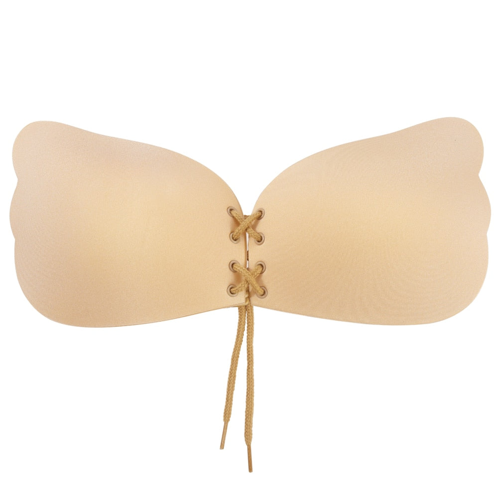 Women's Invisible Seamless Push Up Bra Self-Adhesive