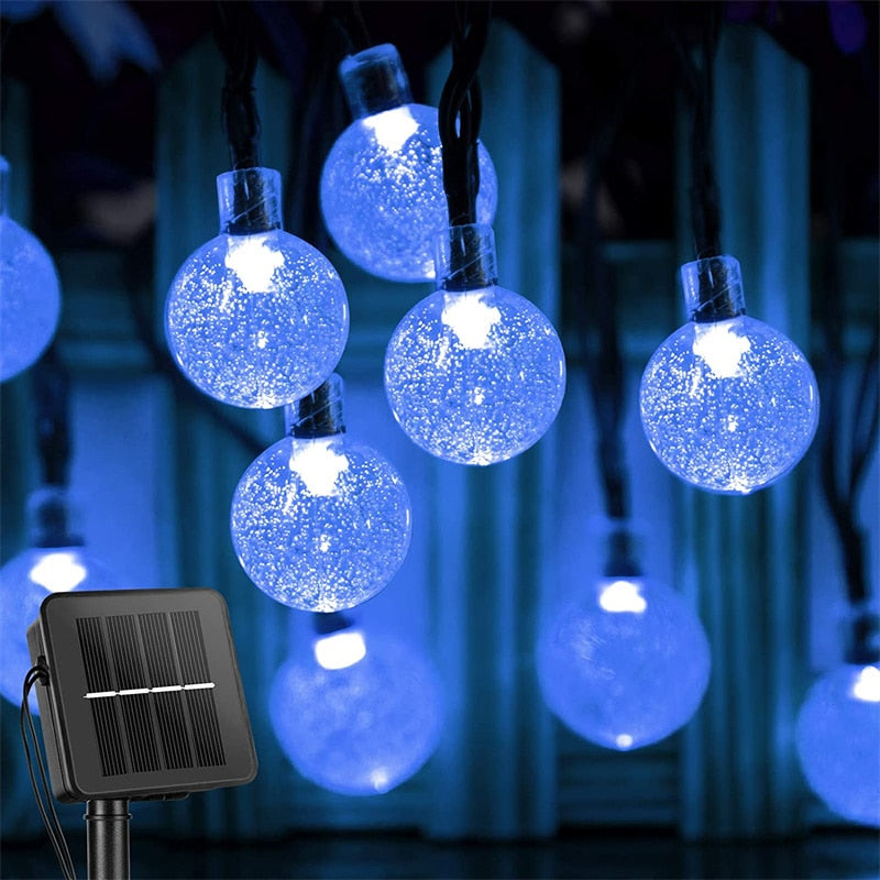 LED Solar Globe String Lights