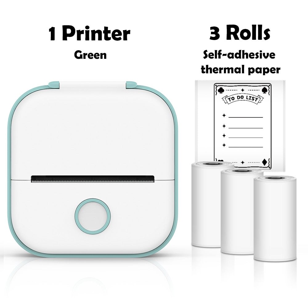 Mini Printer Portable Inkless Thermal Printer