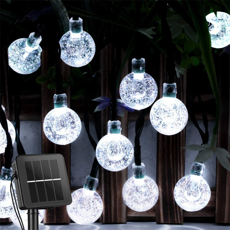 LED Solar Globe String Lights