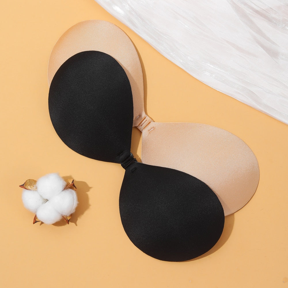 Women's Invisible Seamless Push Up Bra Self-Adhesive