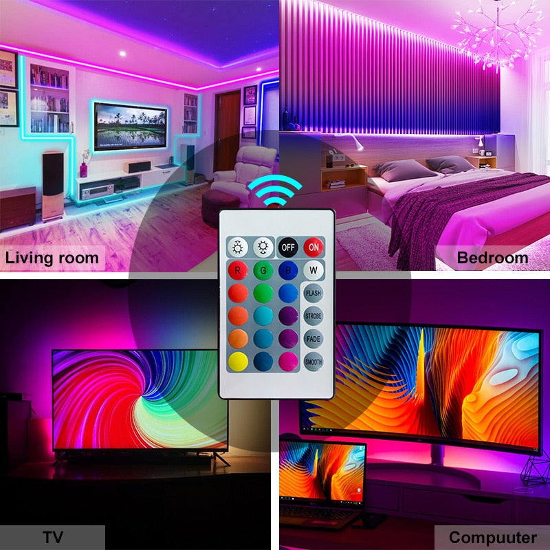 USB LED Flexible Strip Light Bluetooth RGB 5V