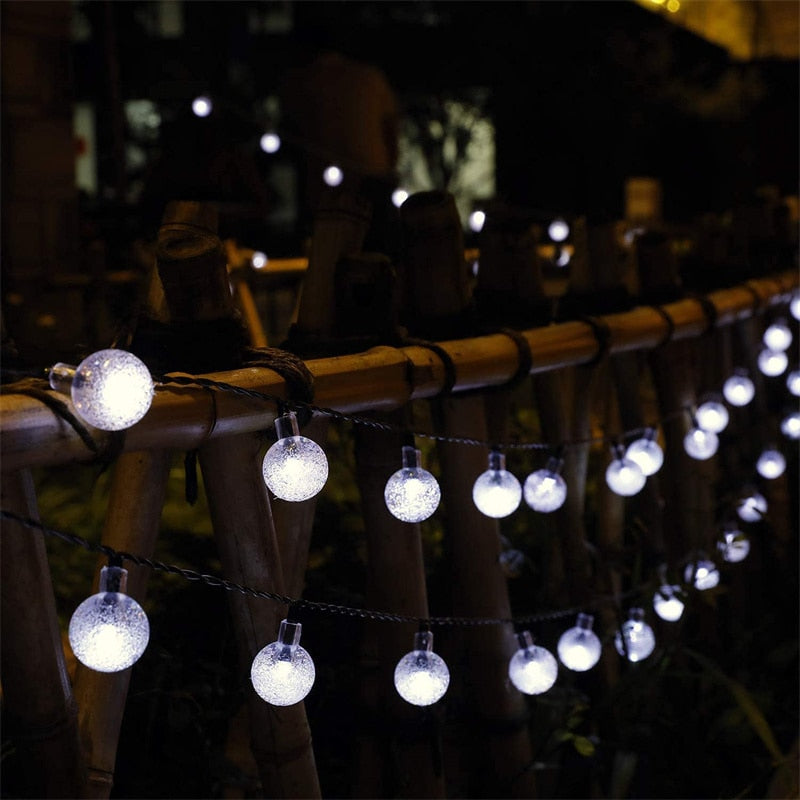 LED Solar Globe String Lights