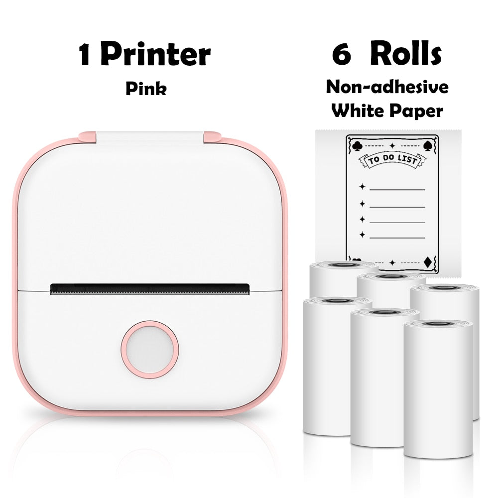 Mini Printer Portable Inkless Thermal Printer