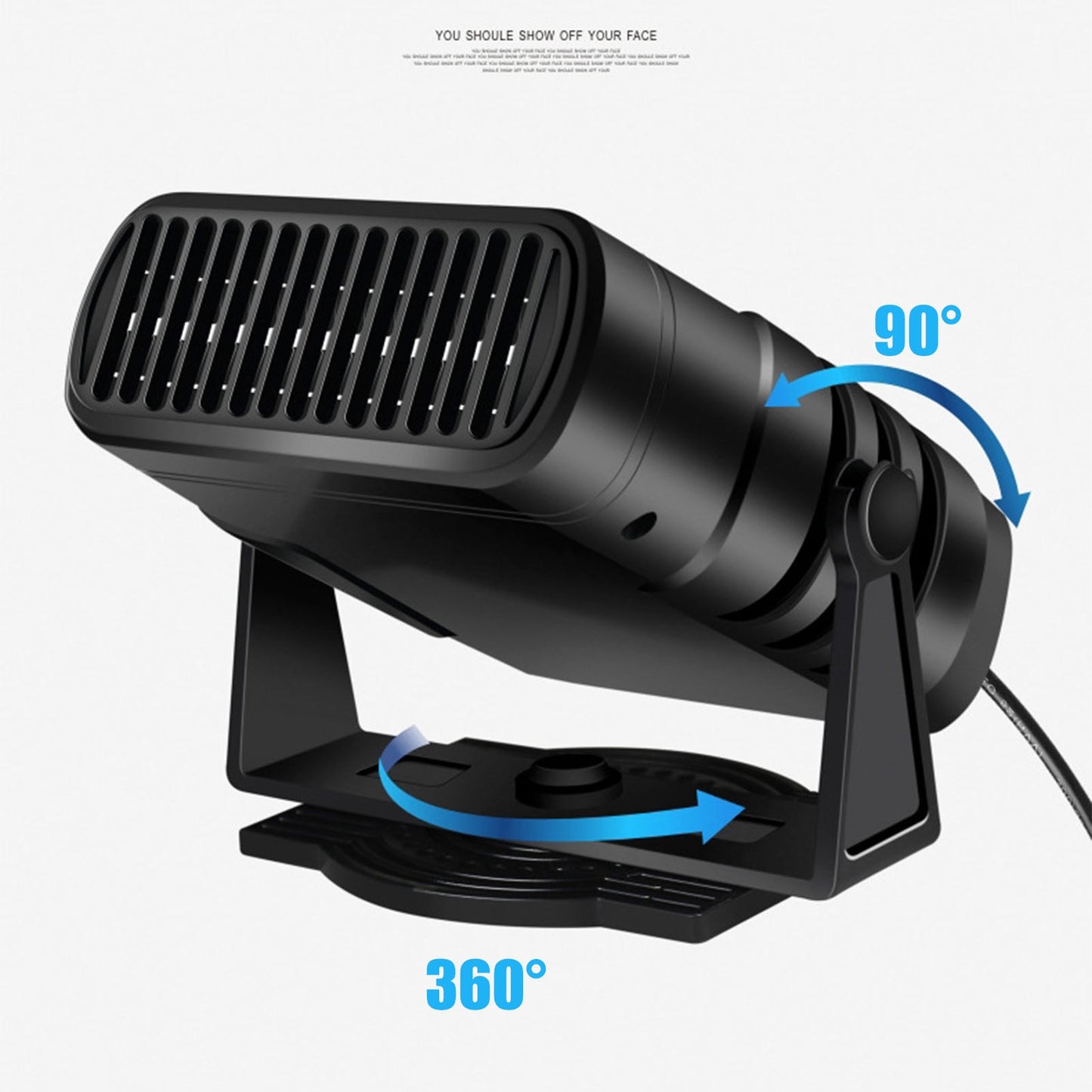 4 IN 1 12V/24V 120W Car Heater Electric Cooling Heating Fan