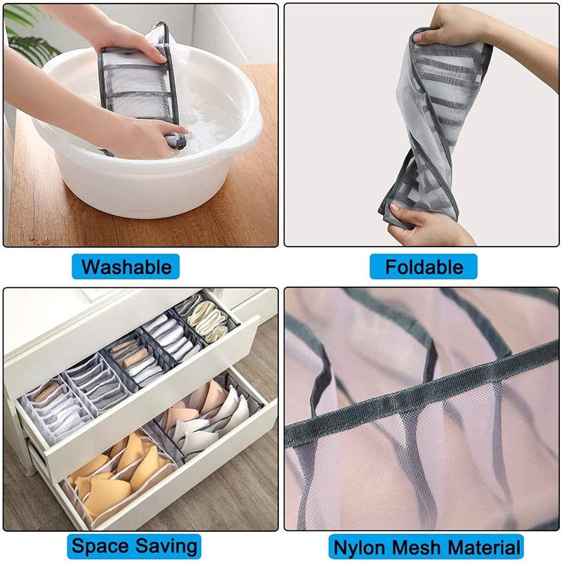 Underwear Drawer Organizer Foldable Storage Box