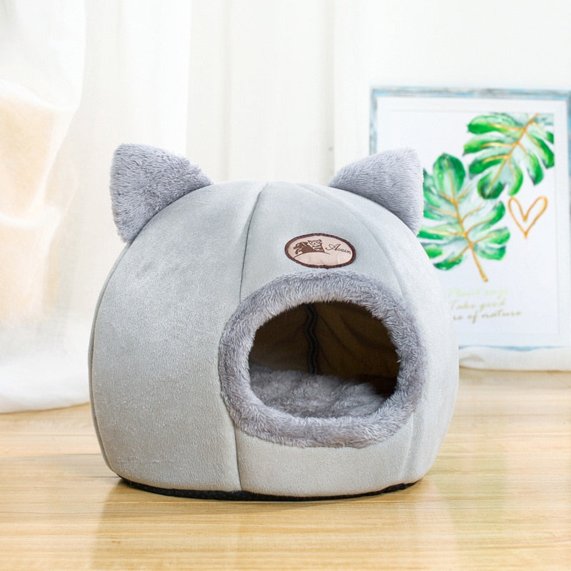 Plush Cat Dome Bed