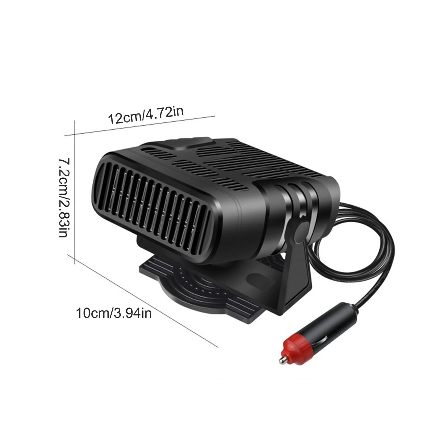 4 IN 1 12V/24V 120W Car Heater Electric Cooling Heating Fan