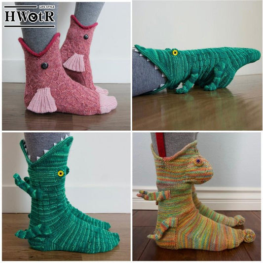1Pair Cartoon Animal Shape Socks