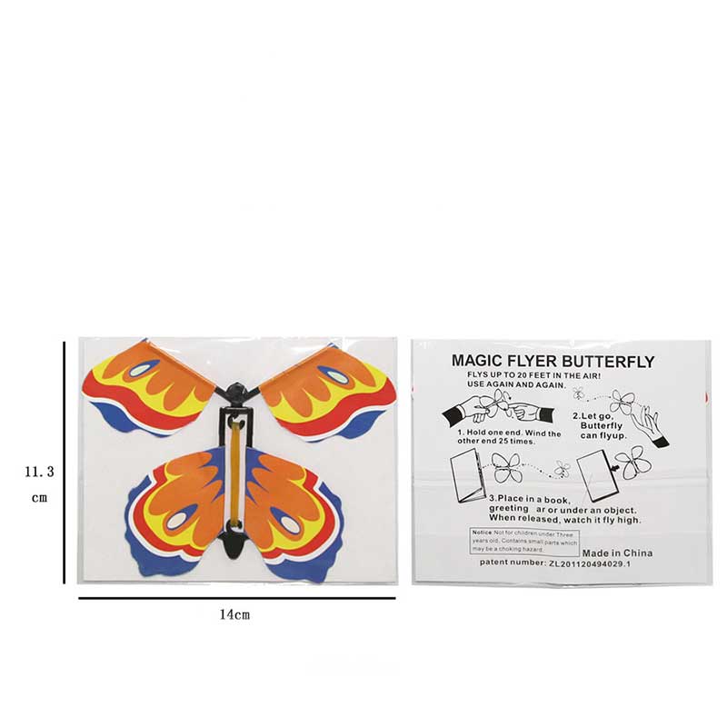 10-Pc Magic Wind Up Flying Butterfly