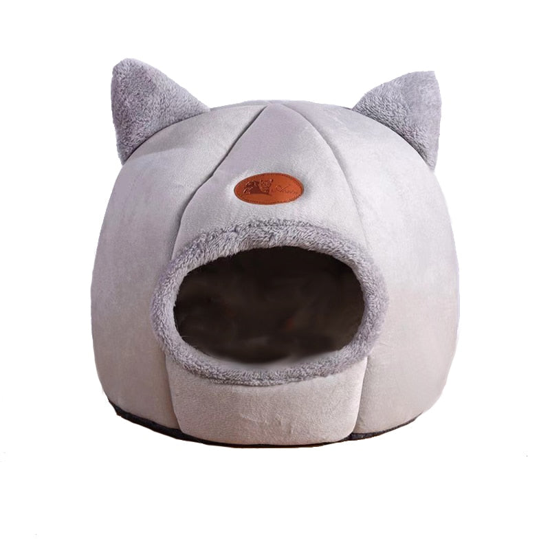 Plush Cat Dome Bed