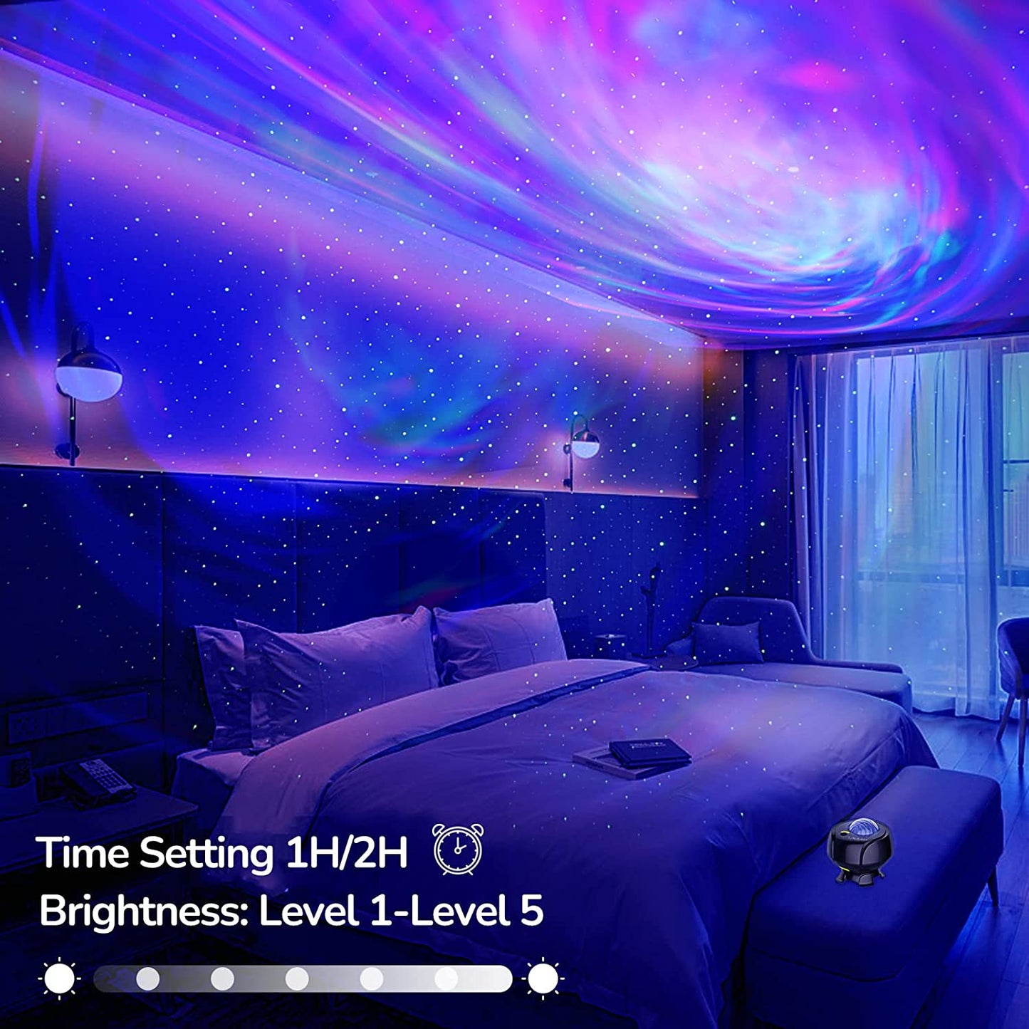 Starry Sky Projector with Bluetooth Music Speaker