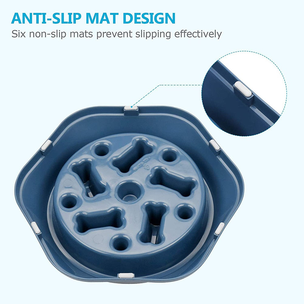 Pet Dog Slow Feeder Bowl