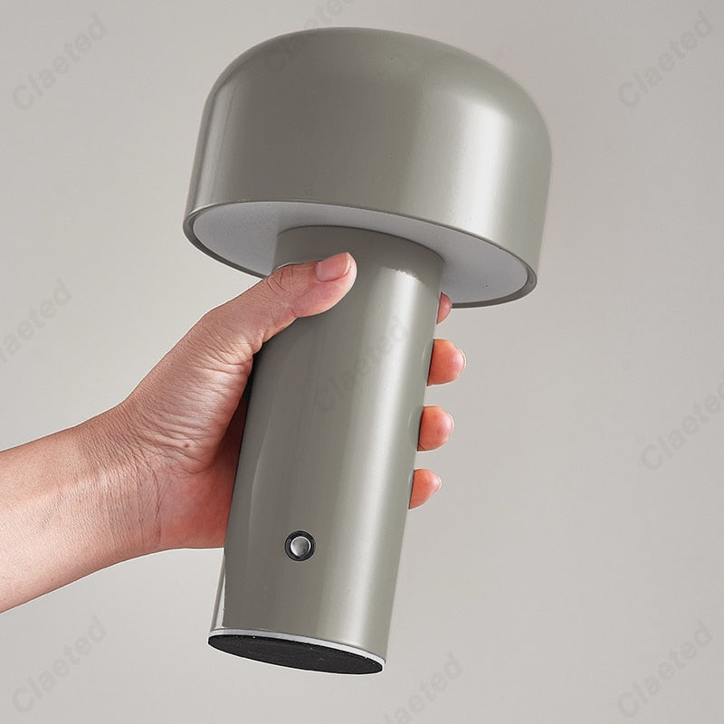 Italian Designer Mushroom Table Lamp Night Light Portable Cordless