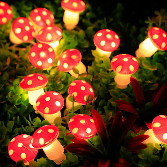 LED Mushroom Shape String Lights