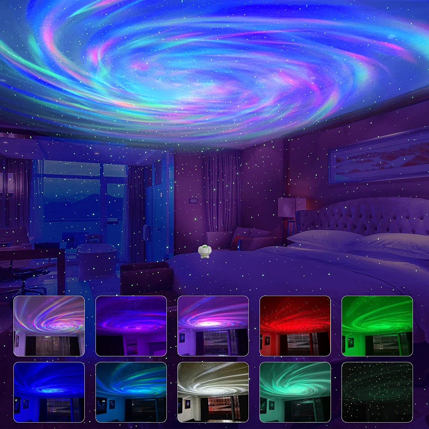 Starry Sky Projector with Bluetooth Music Speaker