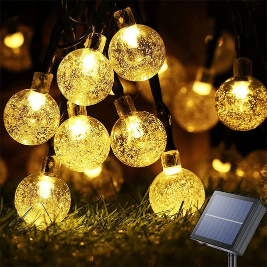 LED Solar Globe String Lights