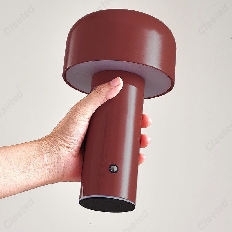 Italian Designer Mushroom Table Lamp Night Light Portable Cordless