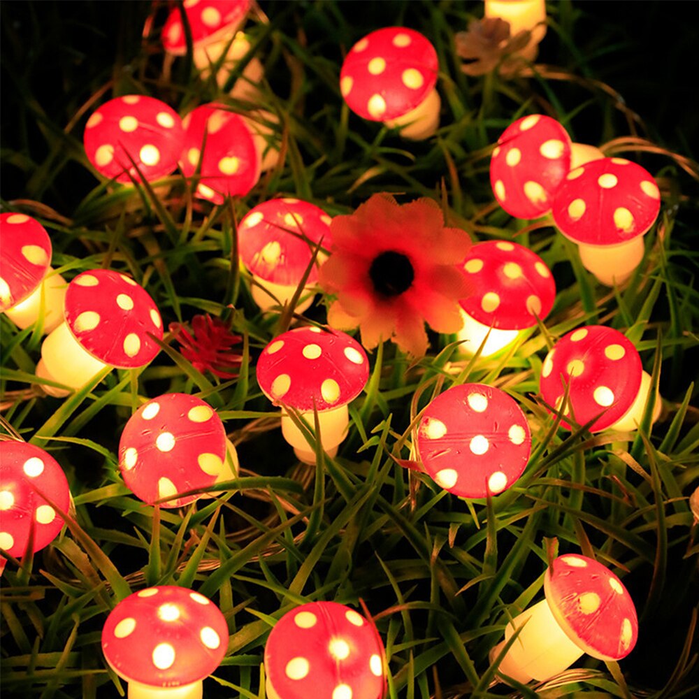 LED Mushroom Shape String Lights