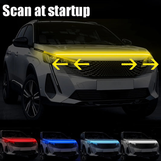 Car Daytime Running Lights LED Hood Strip