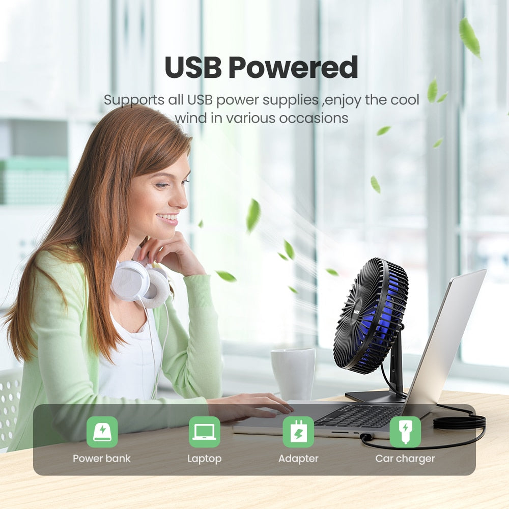 Portable USB Desk Fan