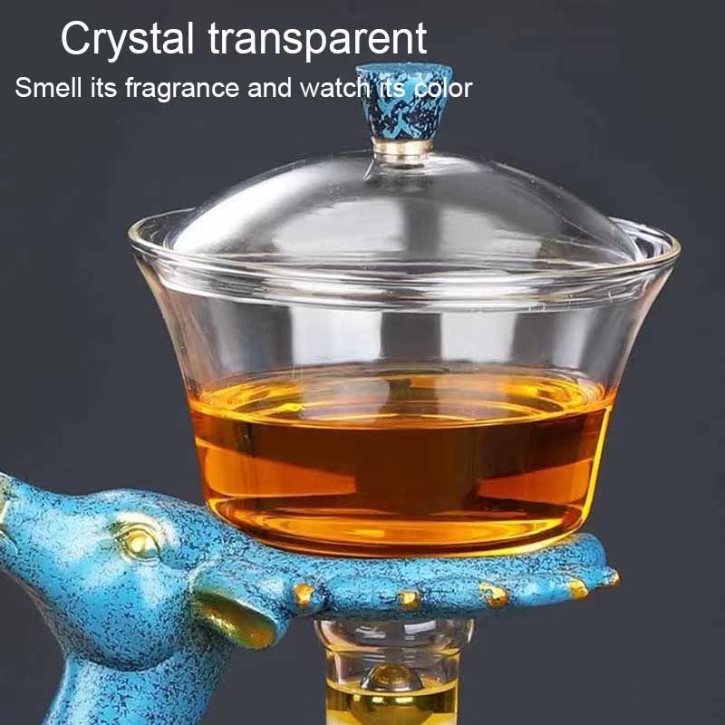 Full Automatic Deer Teapot Glass Tea Set