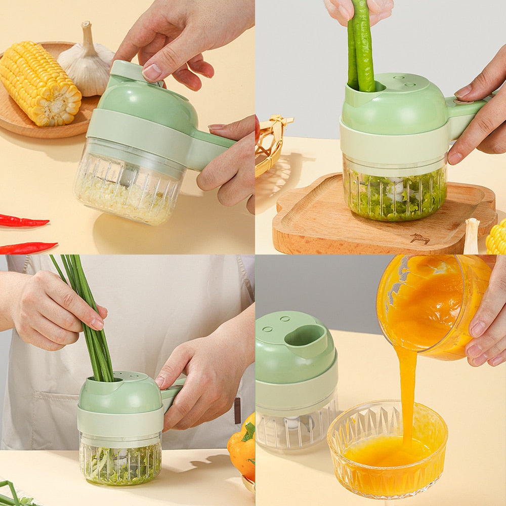 4In1 Multifunctional Electric Vegetable Cutter