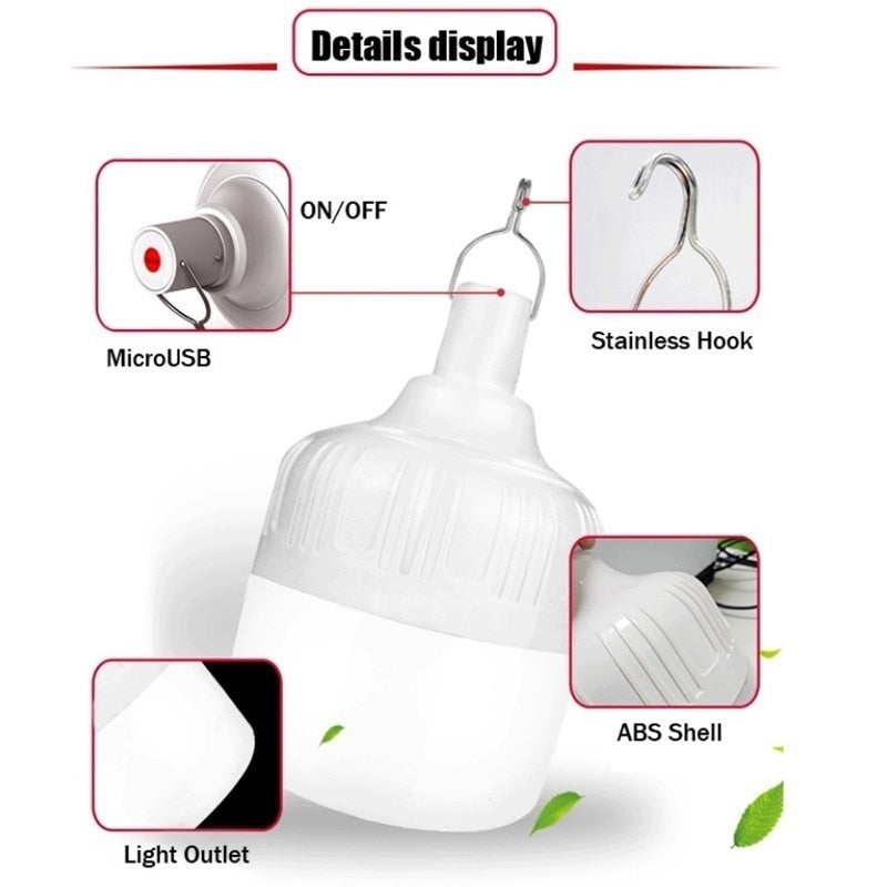 180W Portable Tent Lamp Battery Lantern
