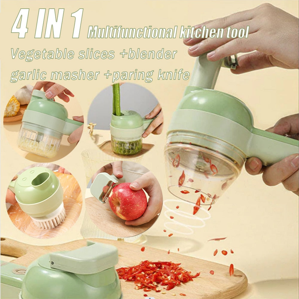 4In1 Multifunctional Electric Vegetable Cutter