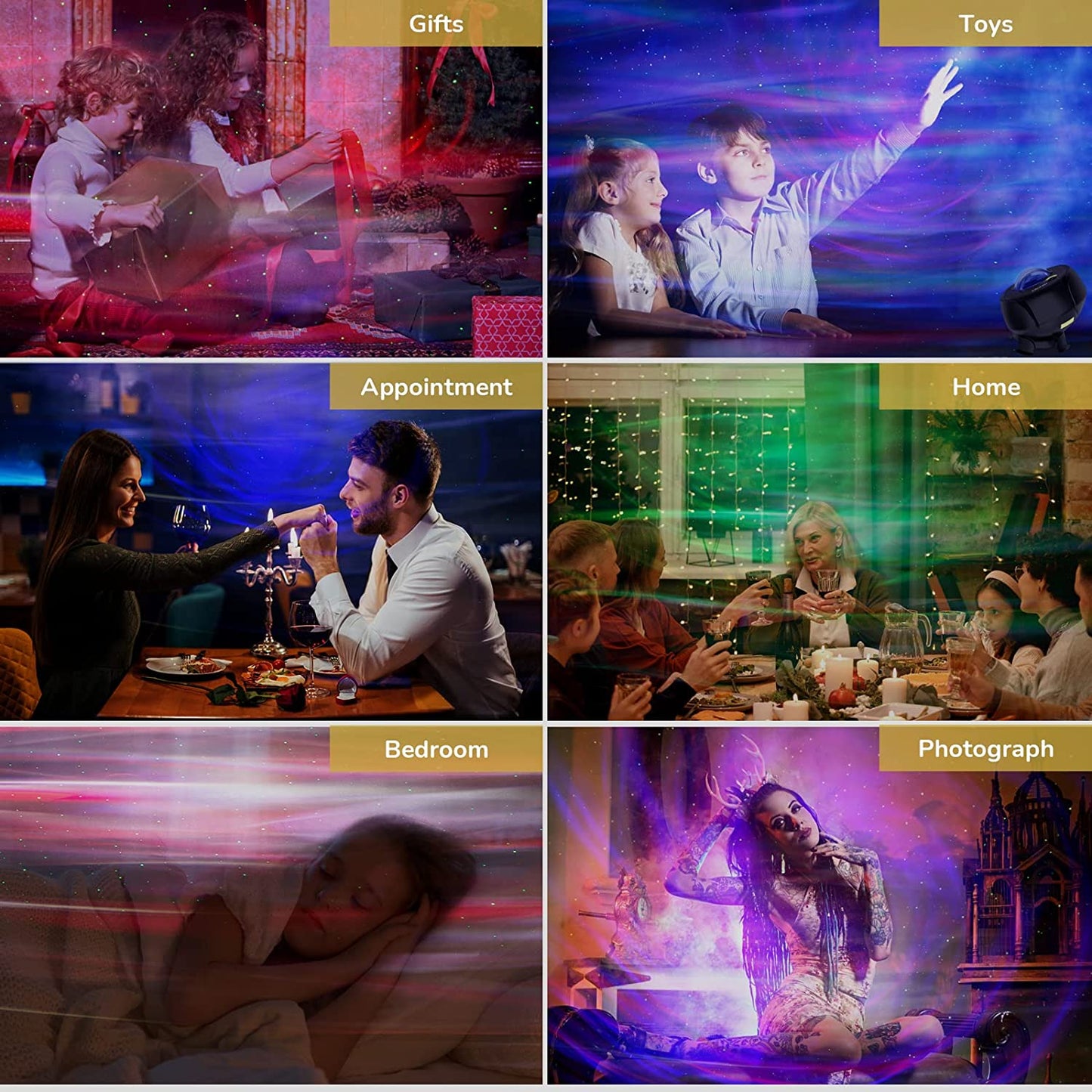 Starry Sky Projector with Bluetooth Music Speaker