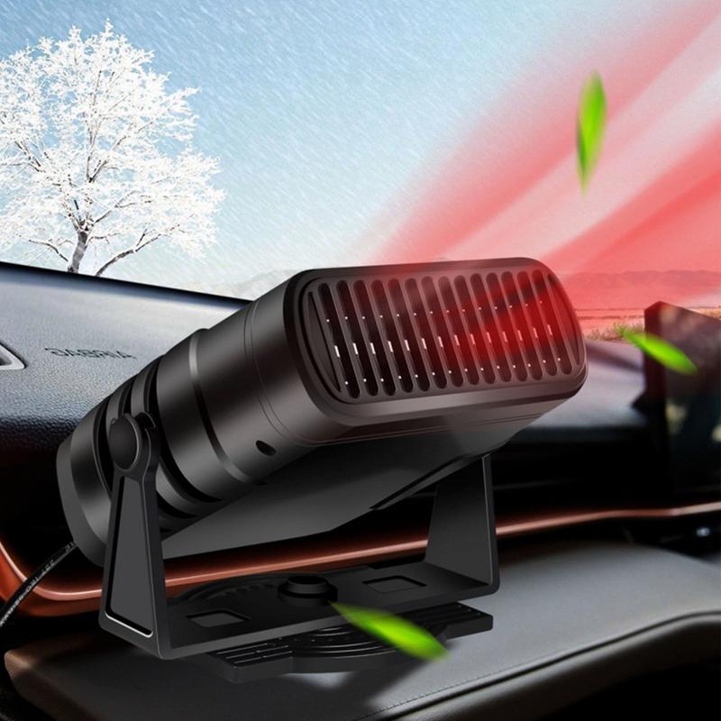 4 IN 1 12V/24V 120W Car Heater Electric Cooling Heating Fan