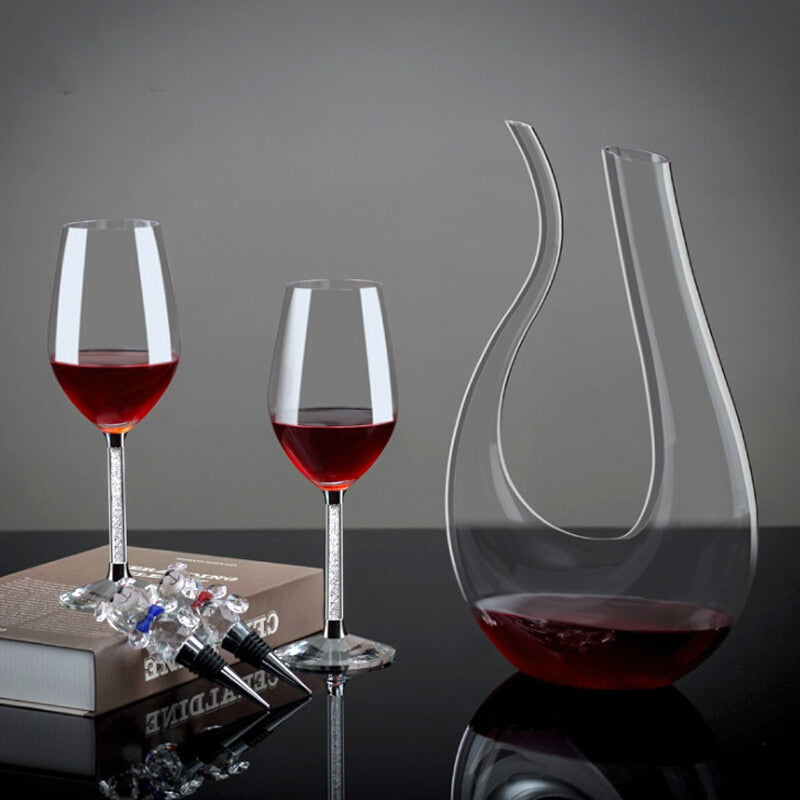 1500ML Big Decanter Handmade Crystal Red Wine Bottle