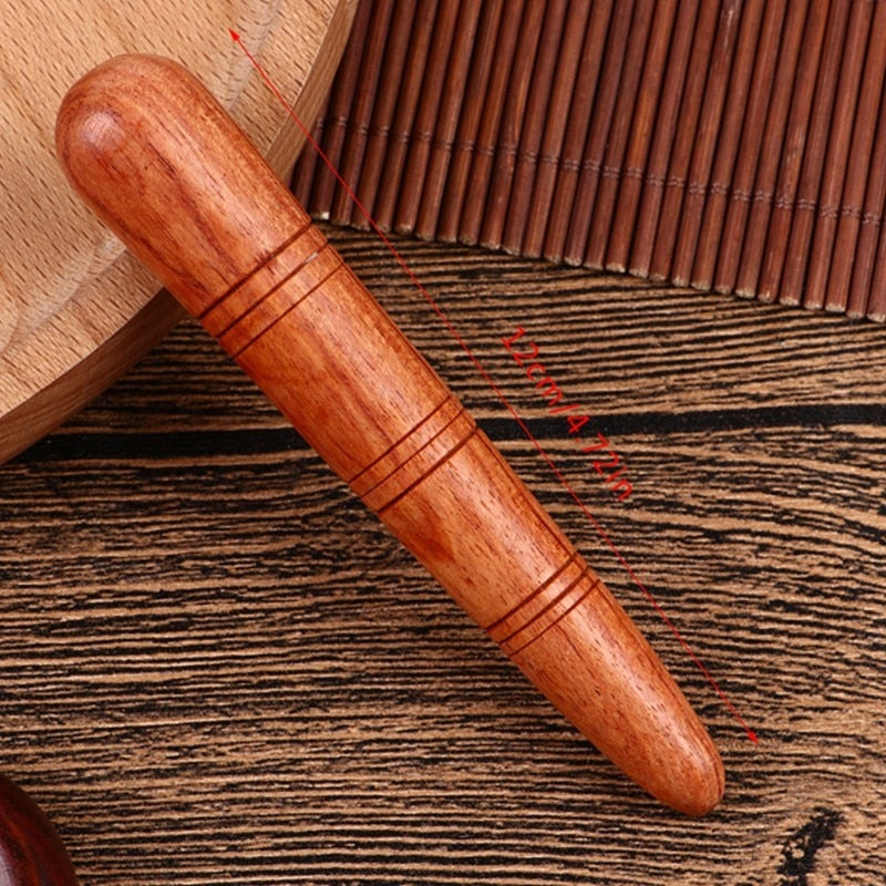 Long Wooden Spa Muscle Roller Stick