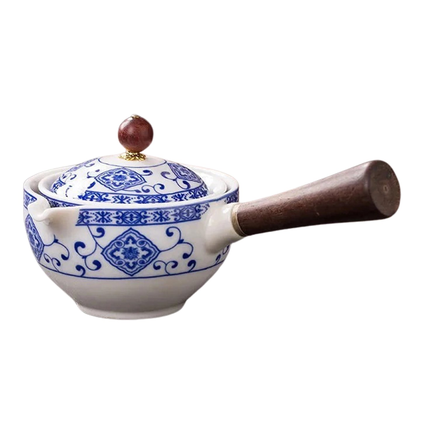 Ceramic Teapot Chinese Gongfu Tea Pot 360 Rotation
