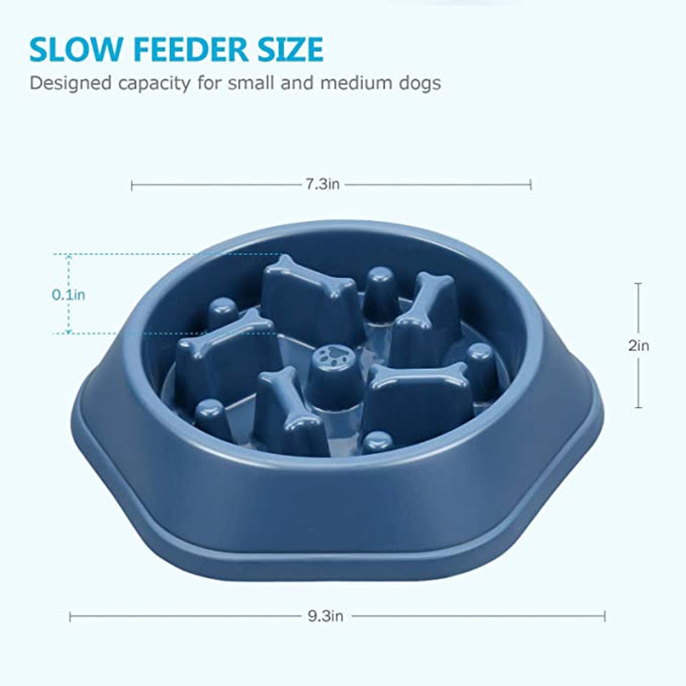 Pet Dog Slow Feeder Bowl