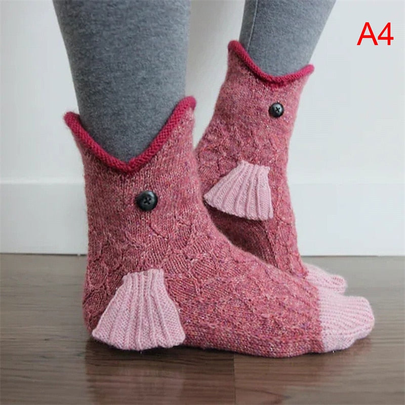 1Pair Cartoon Animal Shape Socks