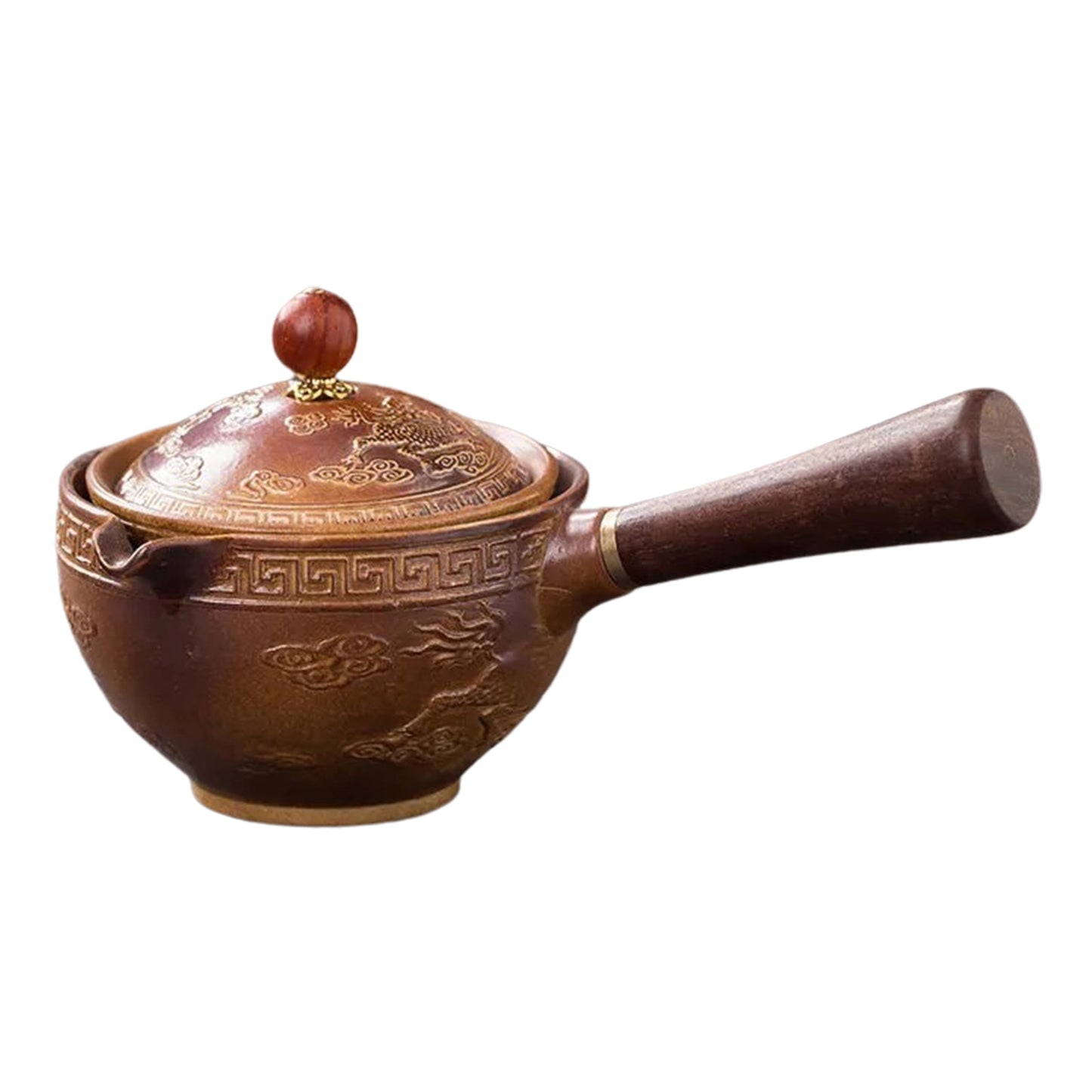Ceramic Teapot Chinese Gongfu Tea Pot 360 Rotation